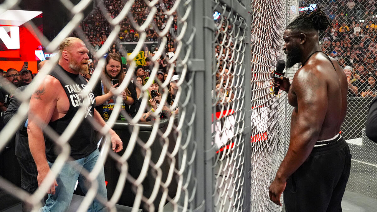 WWE Raw Brock Lesnar Oba Femi