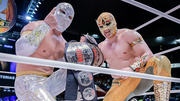 El Sky Team Mistico Mascara Dorada ROH Tag Titles
