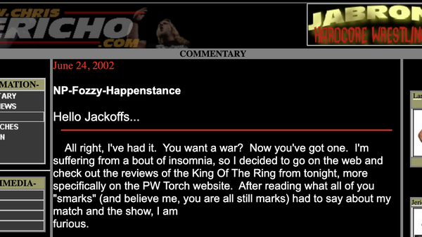 Chris Jericho rant