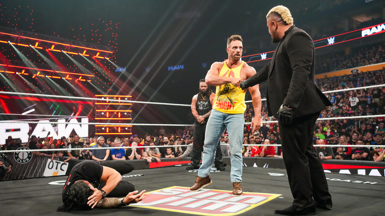 WWE Raw Roman Reigns Jacob Fatu LA Knight Solo Sikoa