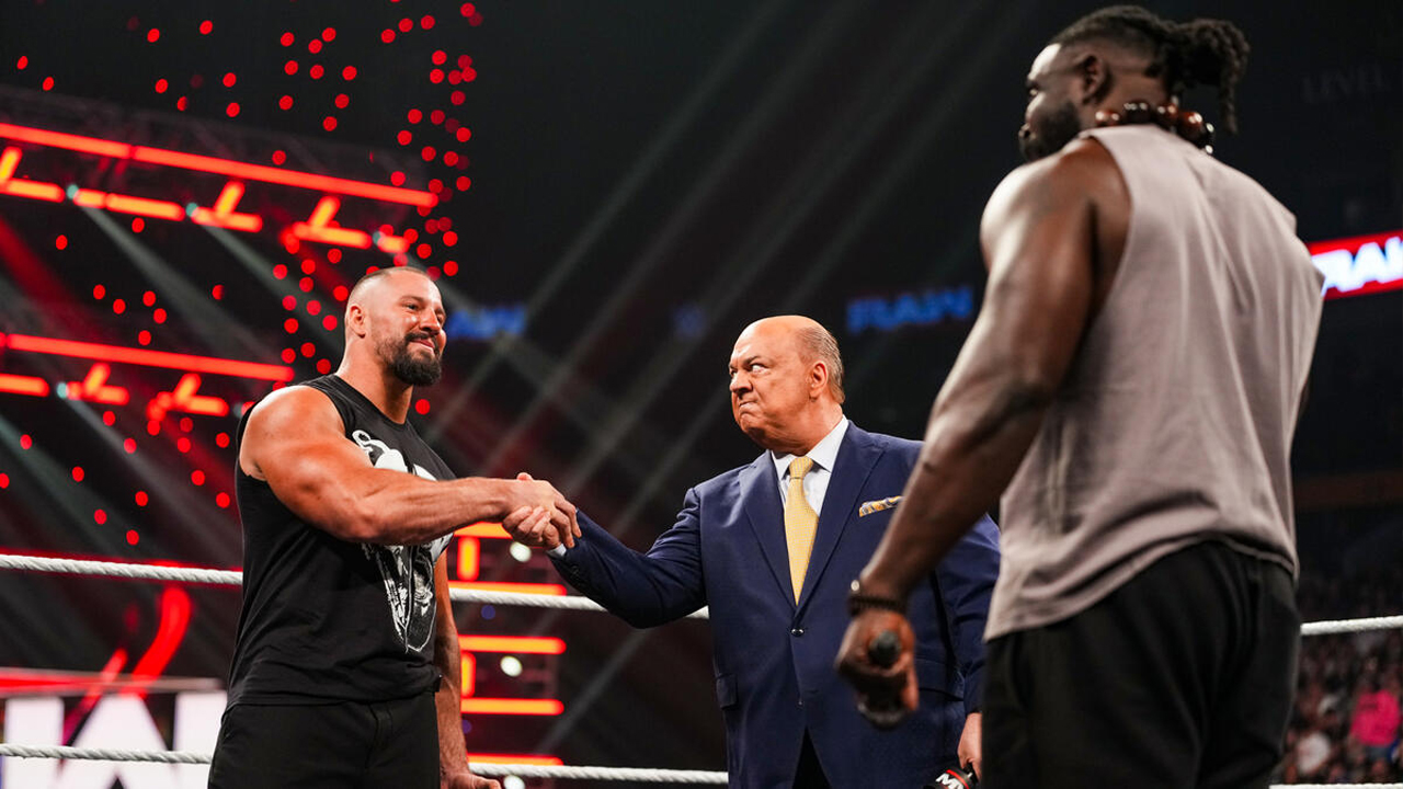 WWE Raw Bron Breakker Paul Heyman Oba Femi