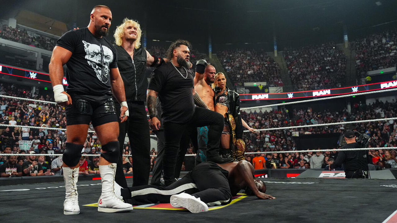WWE Raw The Vision Bron Breakker Logan Paul Bronson Reed Austin Theory Maxxine Dupri Oba Femi