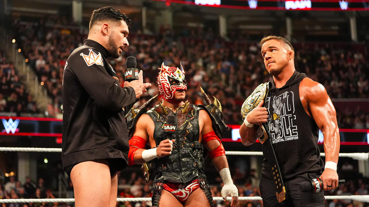 WWE Raw Ethan Page Dragon Lee Chad Gable