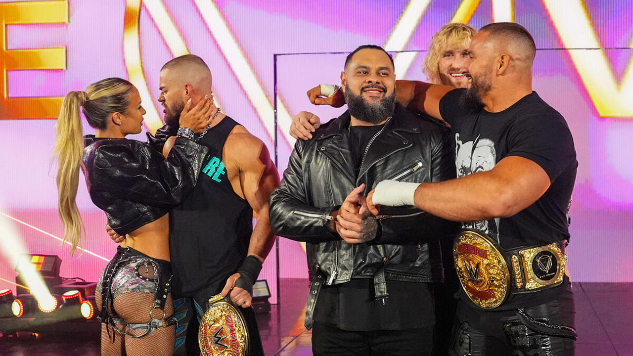 WWE Raw The Vision Maxxine Dupri Austin Theory Bronson Reed Logan Paul Bron Breakker