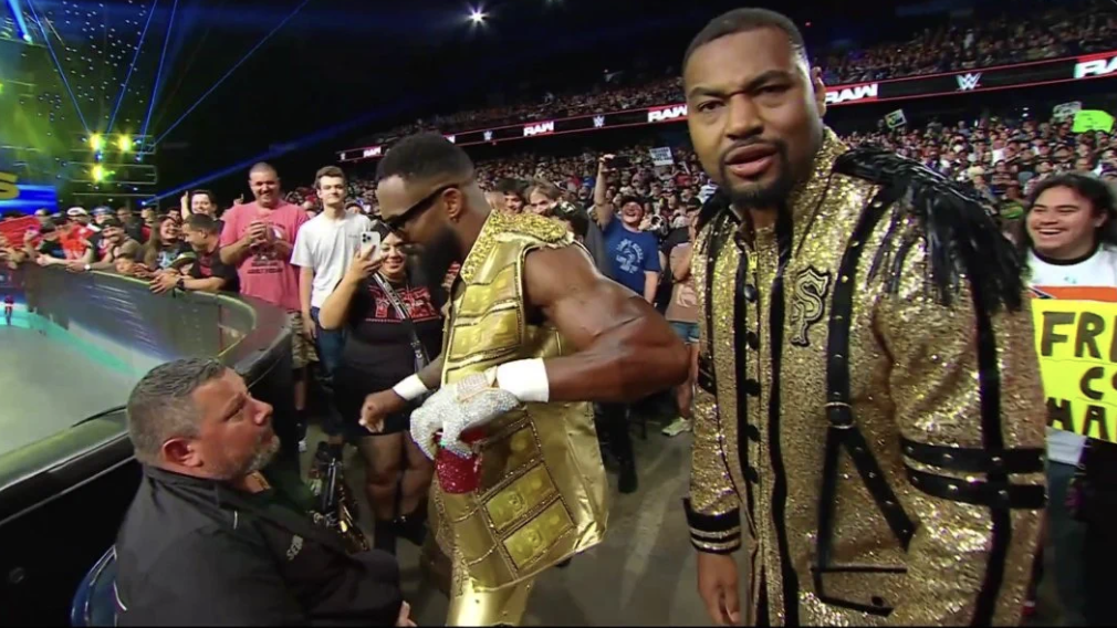 The Street Profits Montez Ford WWE Security Lap Dance